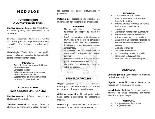 TRÍPTICO PROTECCIÓN 18 enero - Facultad de Ciencias Políticas ...