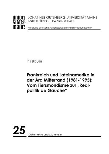 Download - Institut fÃ¼r Politikwissenschaft - Johannes Gutenberg ...