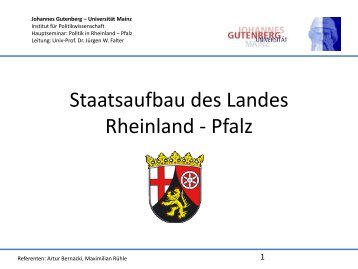 Staatsaufbau des Landes Rheinland - Pfalz - Institut fÃ¼r ...