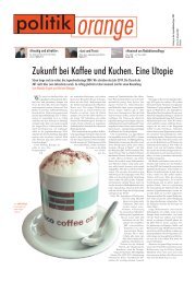 Zukunft bei Kaffee und Kuchen. Eine Utopie - Politikorange.de