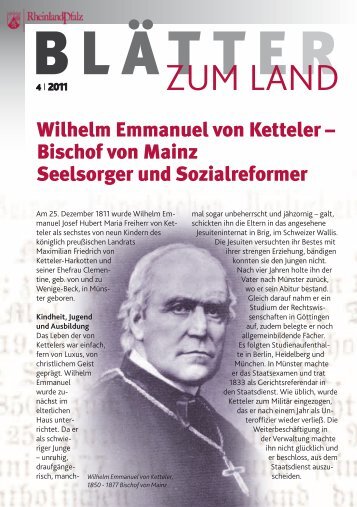 Wilhelm Emmanual von Ketteler - Landeszentrale fÃ¼r politische ...