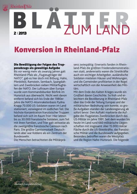 Konversion in Rheinland-Pfalz - Landeszentrale für politische Bildung