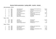 Danske Politimesterskaber i cykling 2009 - resultat - linielÃ¸b