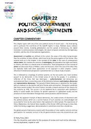 Chapter 22 - Politics, Government and Social Movements - Polity