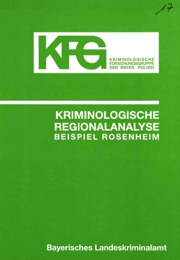 Kriminologische Regionalanalyse Beispiel ... - Polizei Bayern