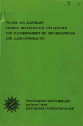 FORMEN, MÃGLICHKEITEN UND GRENZEN DER ... - Polizei Bayern