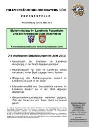 Landkreis Rosenheim und Kreisfreie Stadt ... - Polizei Bayern