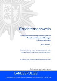 und Einbruchmeldeanlagen (PDF/252 KB) - Landespolizei ...