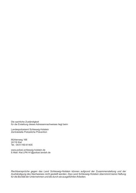 und Einbruchmeldeanlagen (PDF/252 KB) - Landespolizei ...