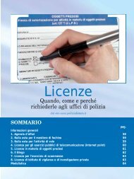 Licenze - Polizia di Stato