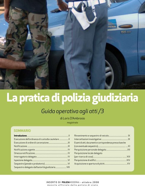 Scarica l'inserto in PDF - Polizia di Stato