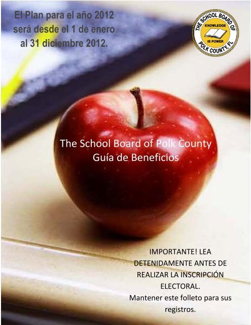 The School Board of Polk County GuÃ­a de Beneficios