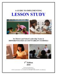 FLDOE Lesson Study Guide - Polk County School District