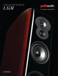 manual de la serie - Polk Audio