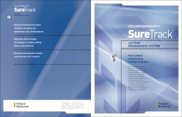 SureTrack Â® Brochure - Pollard Banknote