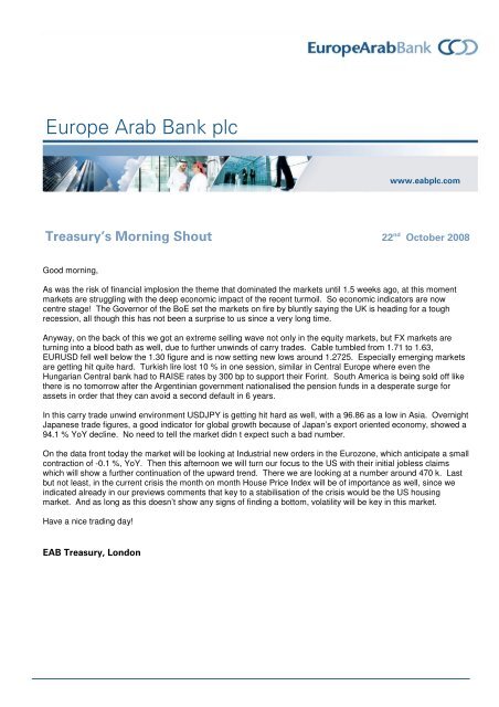 Europe Arab Bank plc