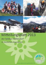 DAV Geltendorf Mitteilungsblatt 2013