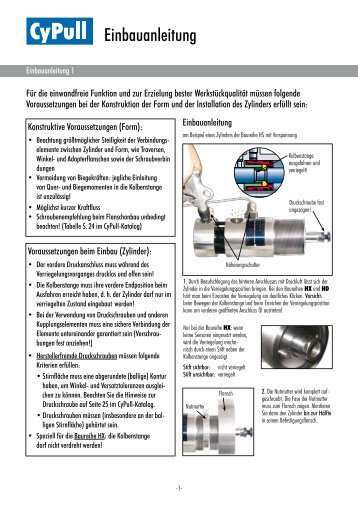 Einbauanleitung Cypull - Cytec Zylindertechnik Gmbh