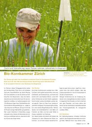 Bio-Kornkammer Zürich - Getreidezüchtung Peter Kunz