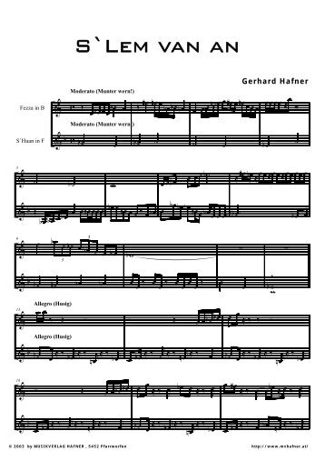 pdf - Musikverlag Gerhard Hafner