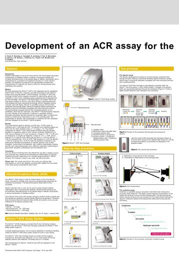 Abstract Albumin/Creatinine Ratio (ACR) Afinion™ACR Assay ...