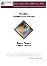 POLS1301 - School of Political Science and International Studies ...