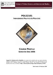 POLS2101 - School of Political Science and International Studies ...