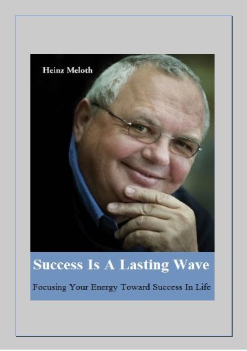 Success is a lasting wave - Focusing Your Energy Towards Success