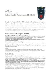 Bellman Visit 868 Taschenvibrator BE1470 (DE) Kurze - Aktivwelt