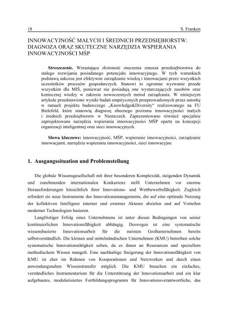 "Organizacja i ZarzÄdzanie" nr 10 (pdf) (1,4 MB) - Politechnika ÅlÄska