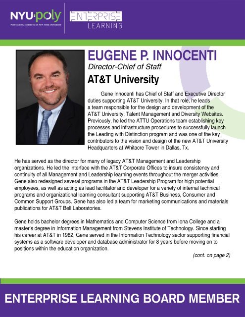 EugEnE p. InnocEntI