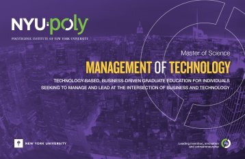 MANAGEMENTOF TECHNOLOGY - Polytechnic University