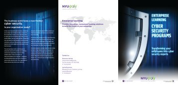 Download our Cyber Security Partner Brochure - Polytechnic ...