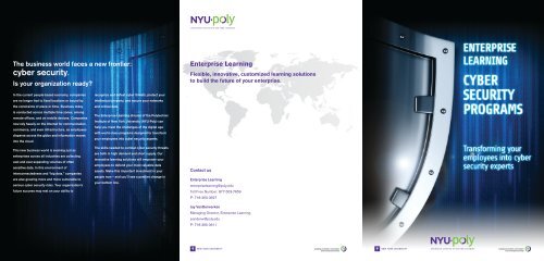 Download our Cyber Security Partner Brochure - Polytechnic ...