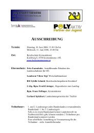 AUSSCHREIBUNG - Verein Poly aktiv