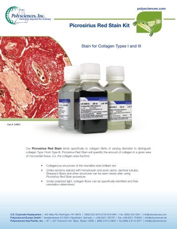 Picrosirius Red Stain Kit - Polysciences, Inc.