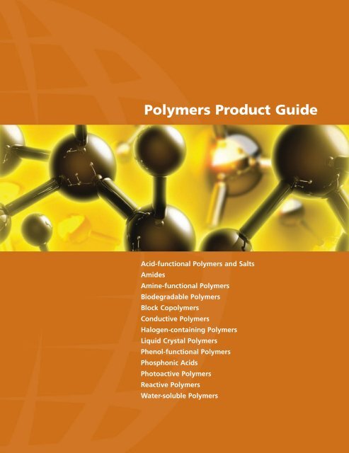 Polymers Product Guide