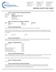 Material Safety Datasheet MSDS ... - Polysciences, Inc.