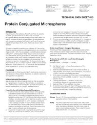 Data Sheet #615: Protein Conjugated ... - Polysciences, Inc.