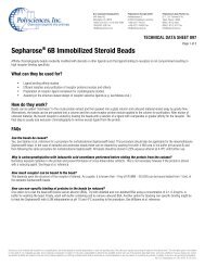 SepharoseÂ® 6B Immobilized Steroid Beads - Polysciences, Inc.