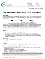 PolyLink Protein Coupling Kit for COOH ... - Polysciences, Inc.