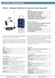 SSM-592 Intelligenter SMS-Melder für Temperatur ... - Polyscope