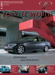 DYNAMISM AND EFFICIENCY. - polytec