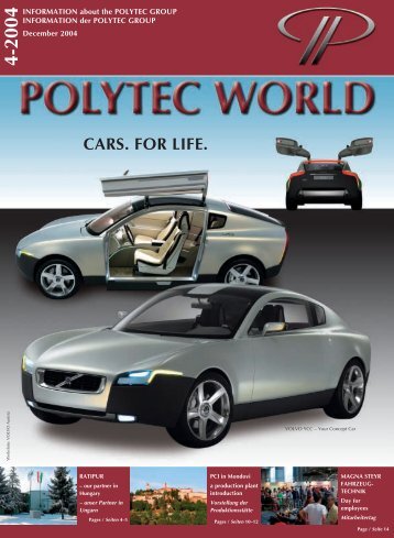 CARS. FOR LIFE. - polytec