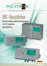 Prospekt BK-Verstärker - Polytron Vertrieb GmbH