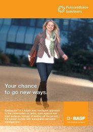 Your chance to go new ways. - BASF Polyurethanes Asia Pacific