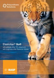 ElastollanÂ® Soft E - BASF Polyurethanes Asia Pacific