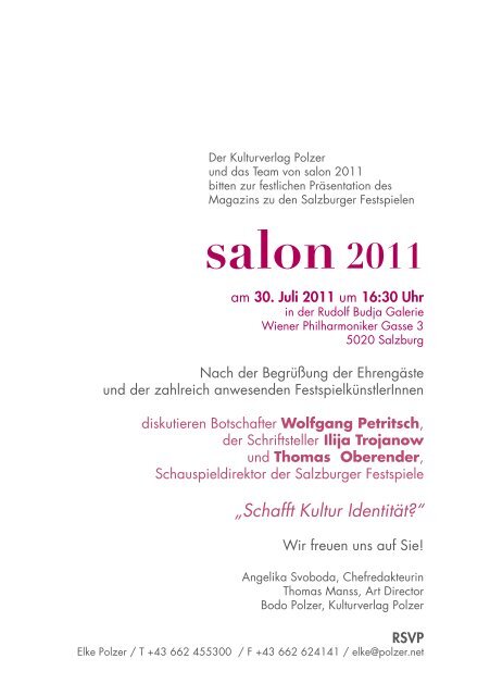 salon2011 - Kulturverlag Polzer GmbH