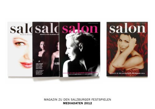 Mediadaten salon Salzburger Festspiele 2012 - Kulturverlag Polzer ...