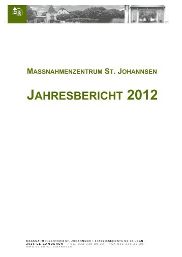 Jahresbericht 2012 Massnahmenzentrum St ... - Kanton Bern